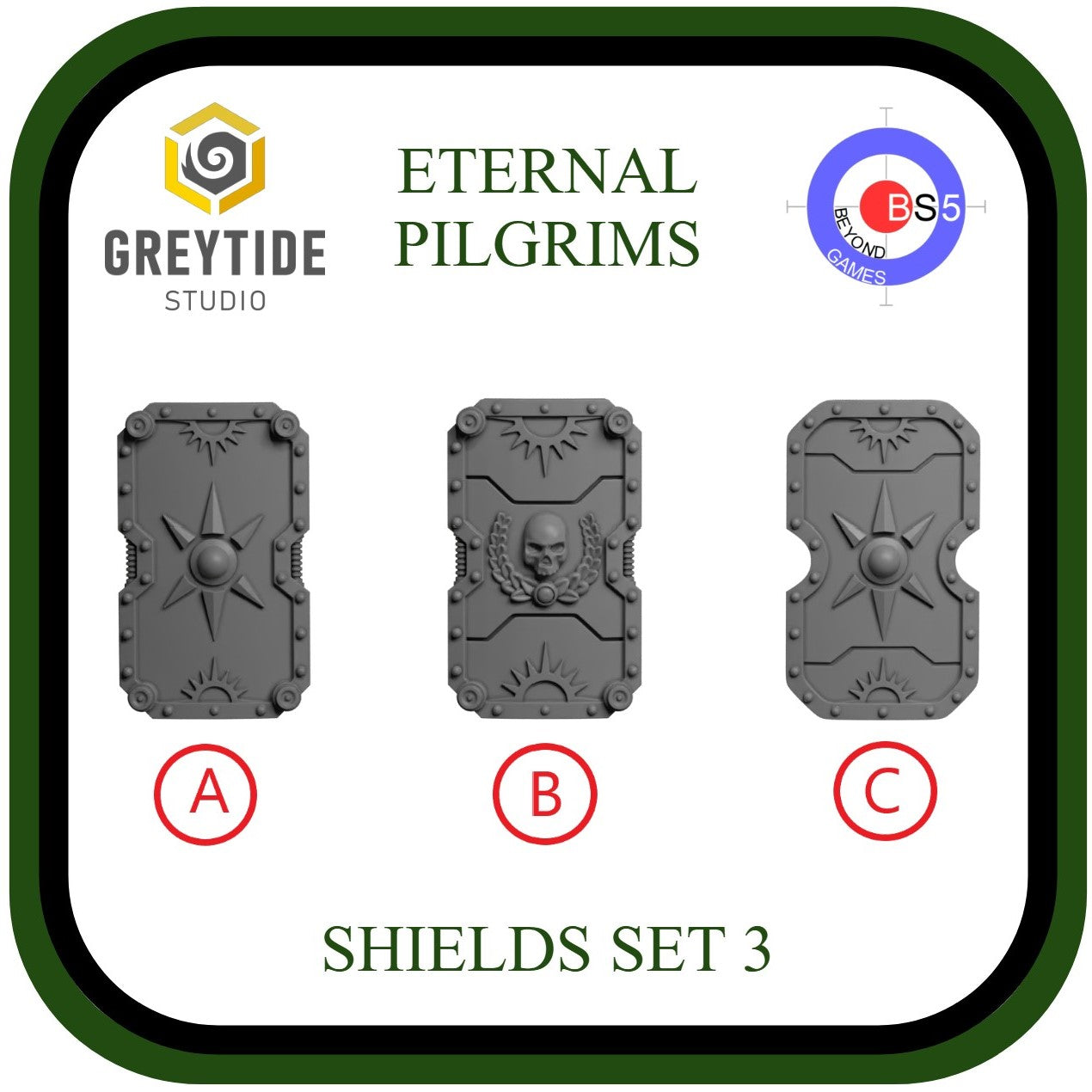 Boucliers Set 3 - Pèlerins éternels - GreyTide Studio