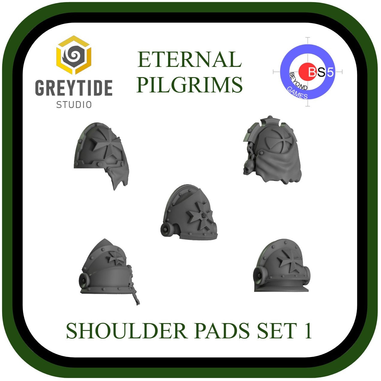 Shoulder Pads Set 1 - Eternal Pilgrims - GreyTide Studio