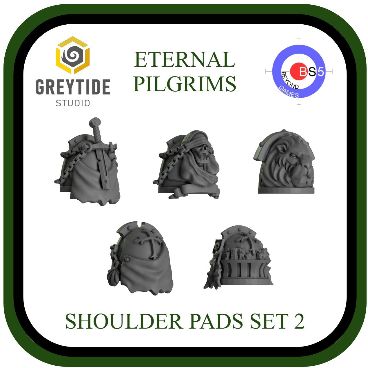 Shoulder Pads Set 2 - Eternal Pilgrims - GreyTide Studio