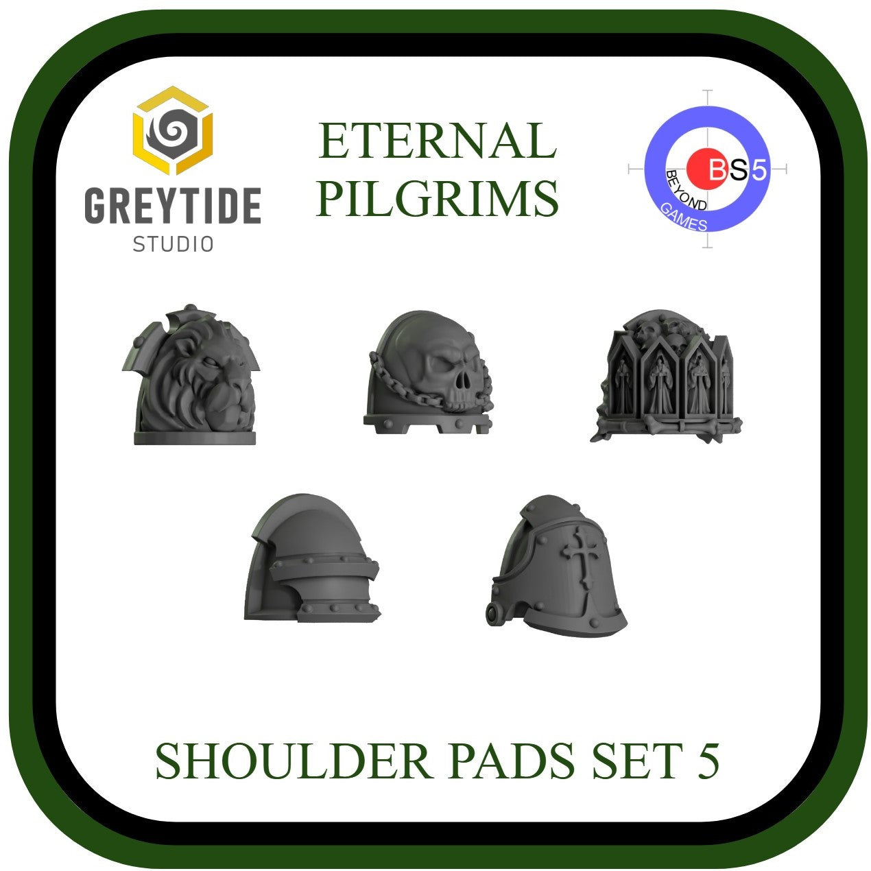 Shoulder Pads Set 5 - Eternal Pilgrims - GreyTide Studio