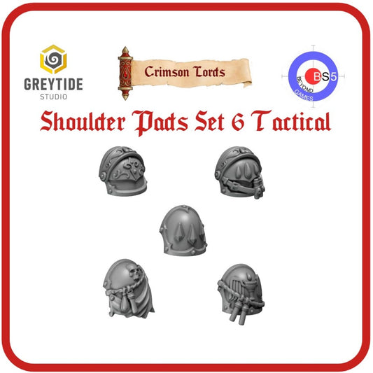 Shoulder Pads Set 6 Tactical - Crimson Lords