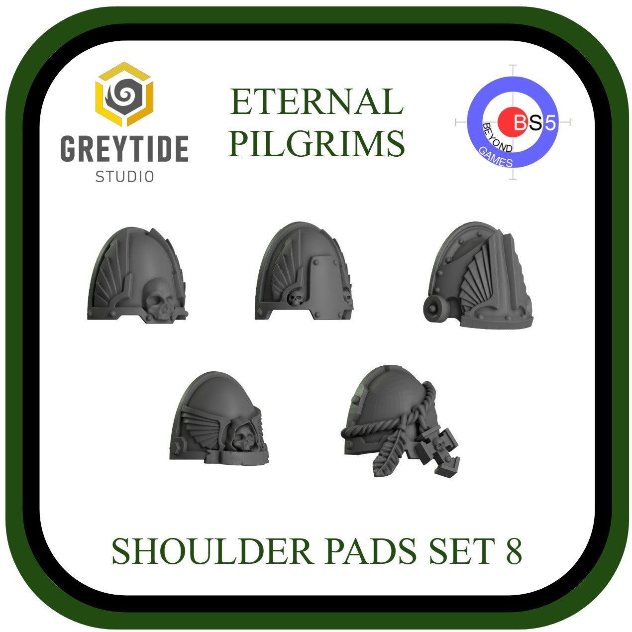 Shoulder Pads Set 8 - Eternal Pilgrims - GreyTide Studio