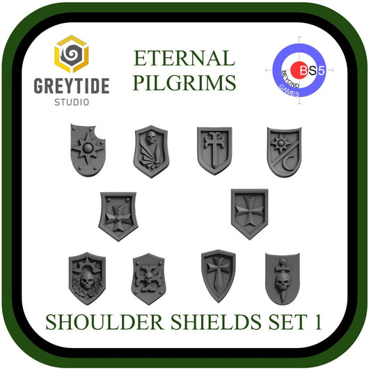 Shoulder Shields Set 1 - Eternal Pilgrims - GreyTide Studio