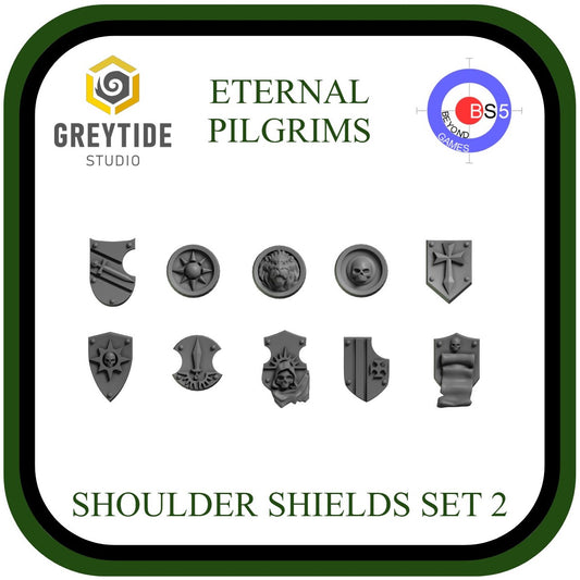 Shoulder Shields Set 2 - Eternal Pilgrims - GreyTide Studio