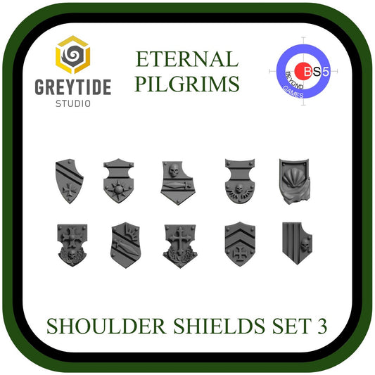 Shoulder Shields Set 3 - Eternal Pilgrims - GreyTide Studio