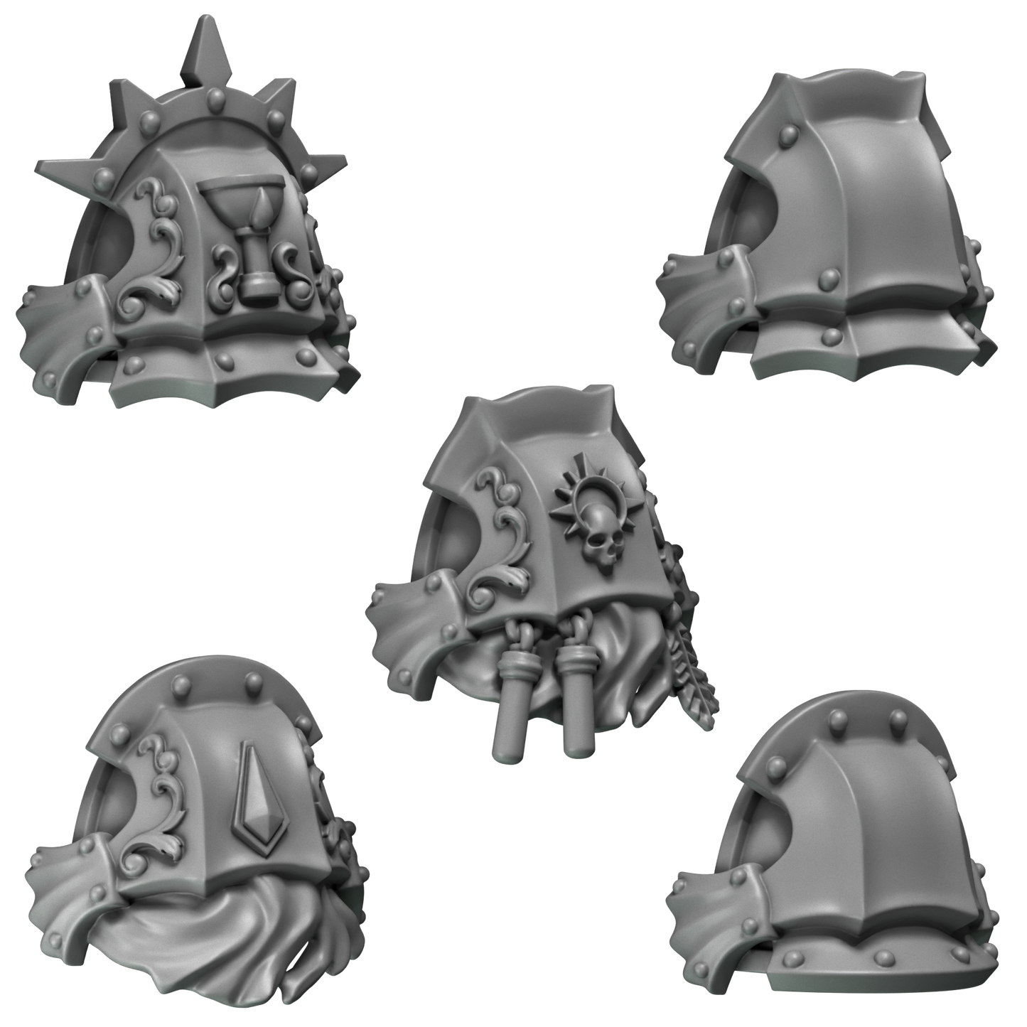 Shoulder Pads Set 3 - Crimson Lords