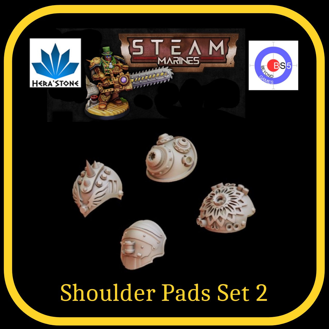 Shoulder Pads Set 2 - Steam Marines