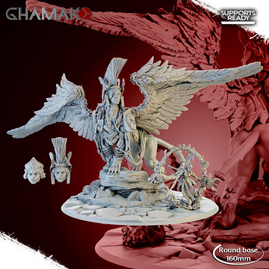 Sorcerer Lintiel and Sphinx - Aerum Elves