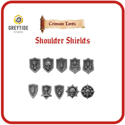 Shoulder Shields - Crimson Lords