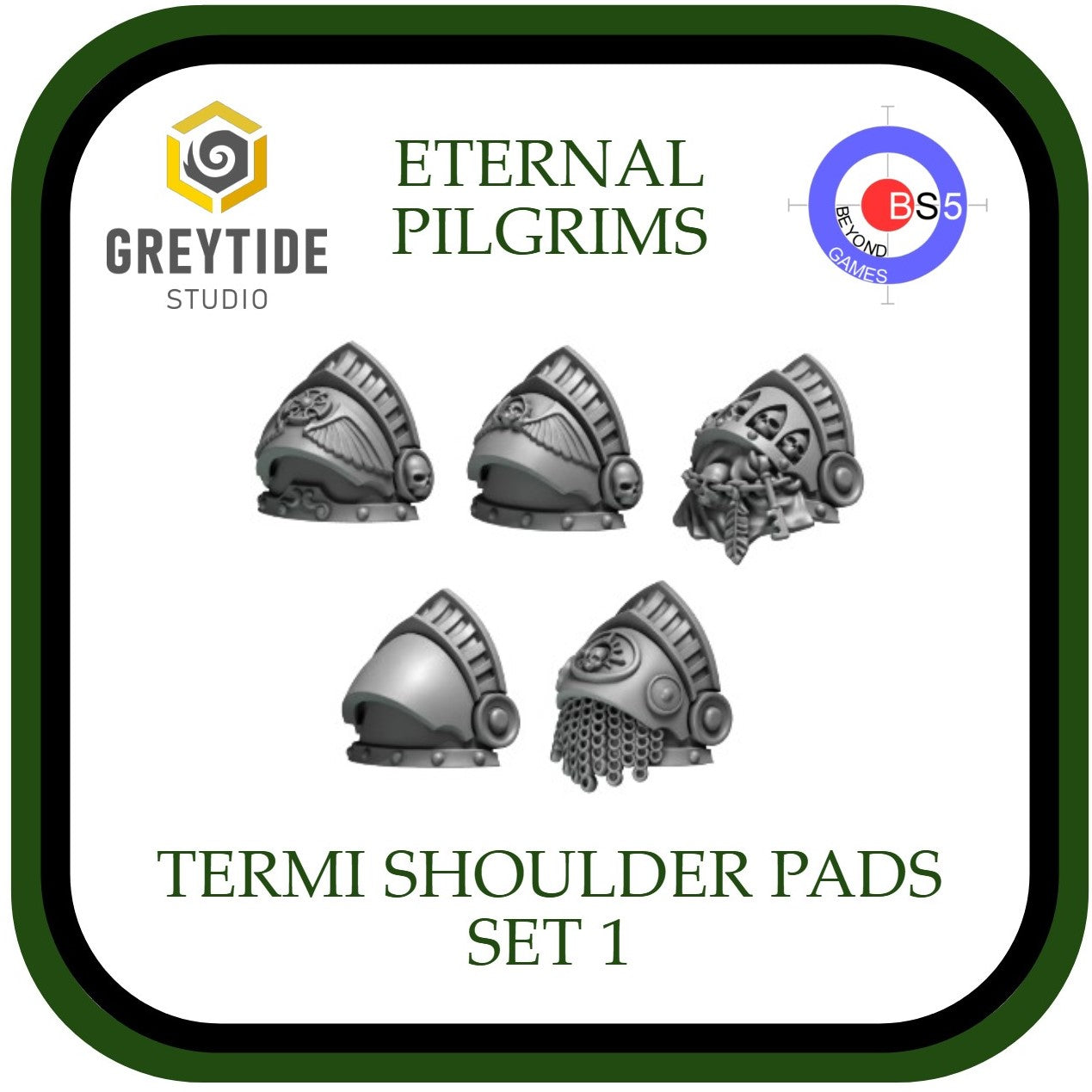 Termi Shoulder Pads Set 1 - Eternal Pilgrims - GreyTide Studio