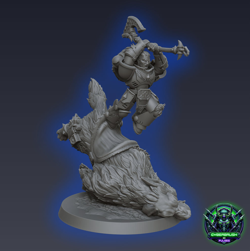 The Berzerker Wolf Rider - Cyberbrush_3D_Pulses