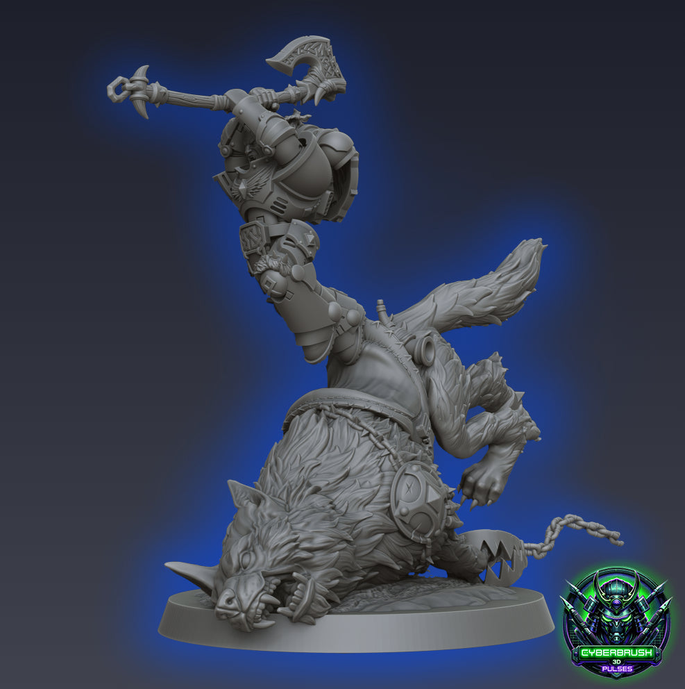 The Berzerker Wolf Rider - Cyberbrush_3D_Pulses