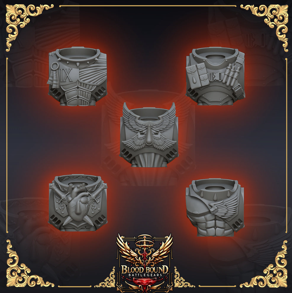 Torsos Set 1 - BloodBound BattleGears - Cyberbrush_3D_Pulses