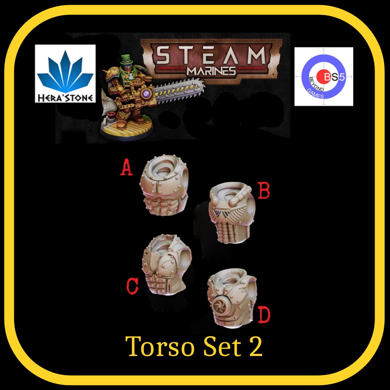 Torso Set 2 - Steam Marines