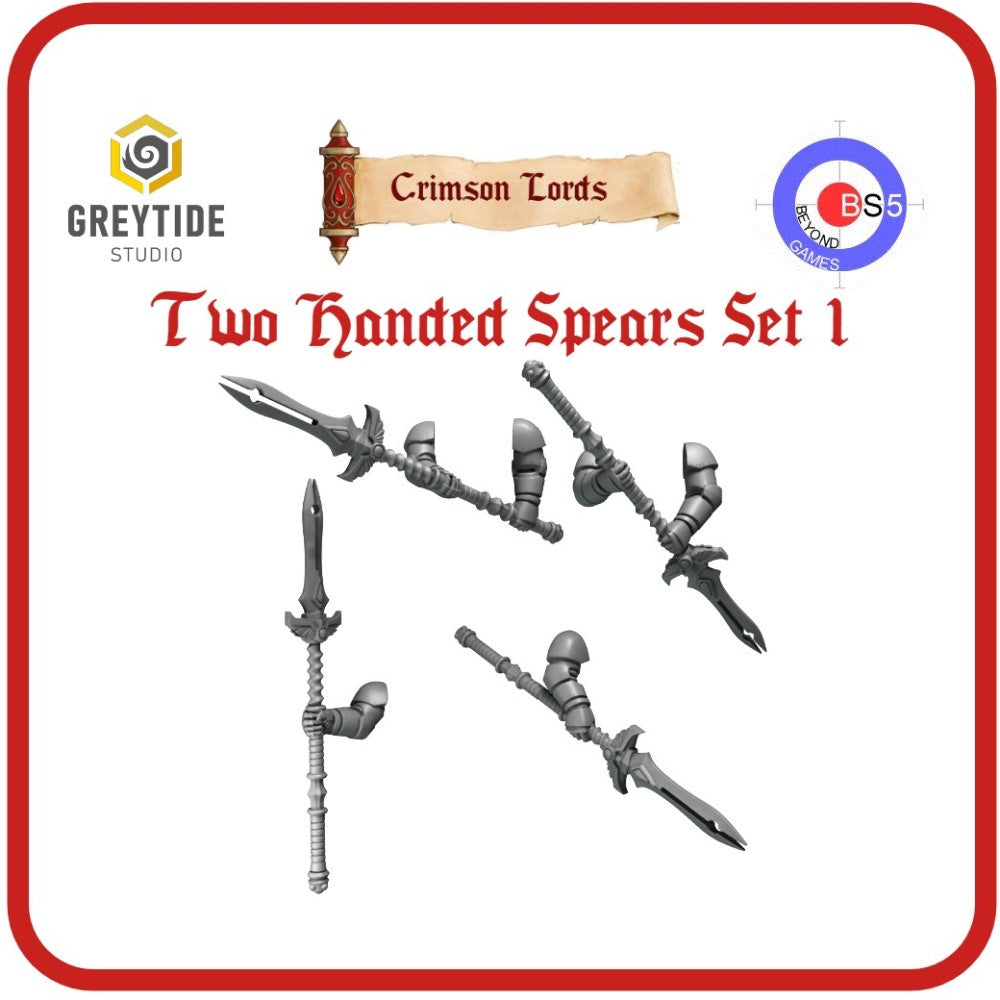 Two-Handed Spears Set 1 - Crimson Lords