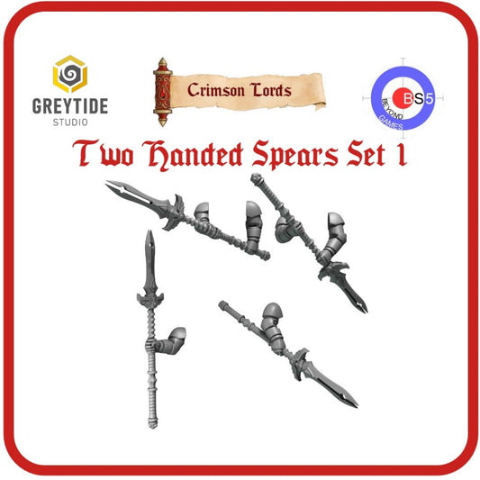 Two-Handed Spears Set 1 - Crimson Lords