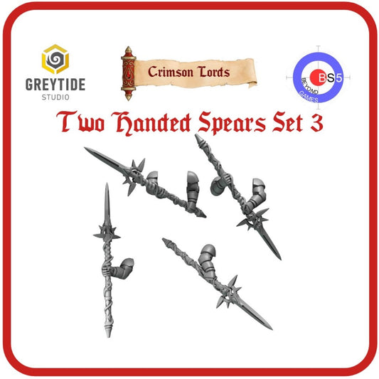 Two-Handed Spears Set 3 - Crimson Lords