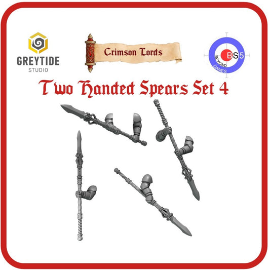 Two-Handed Spears Set 4 - Crimson Lords