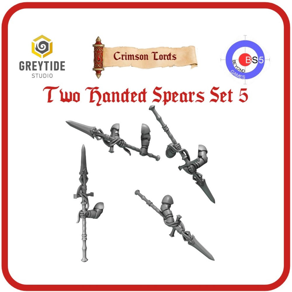 Two-Handed Spears Set 5 - Crimson Lords