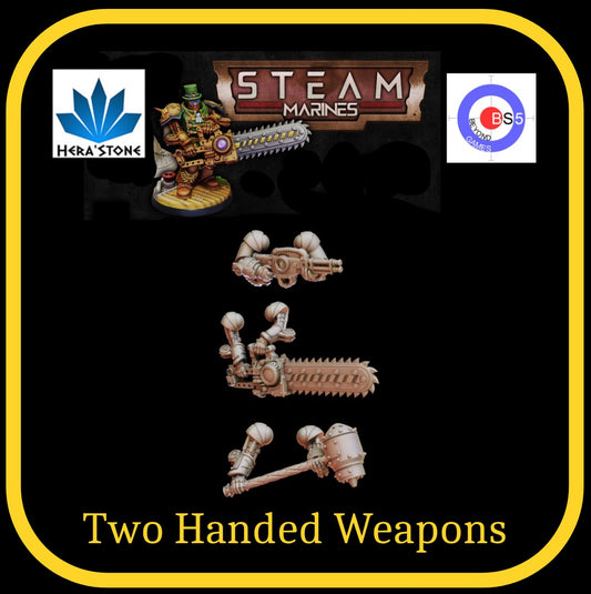 Two Handed Weapons - Steam Marines