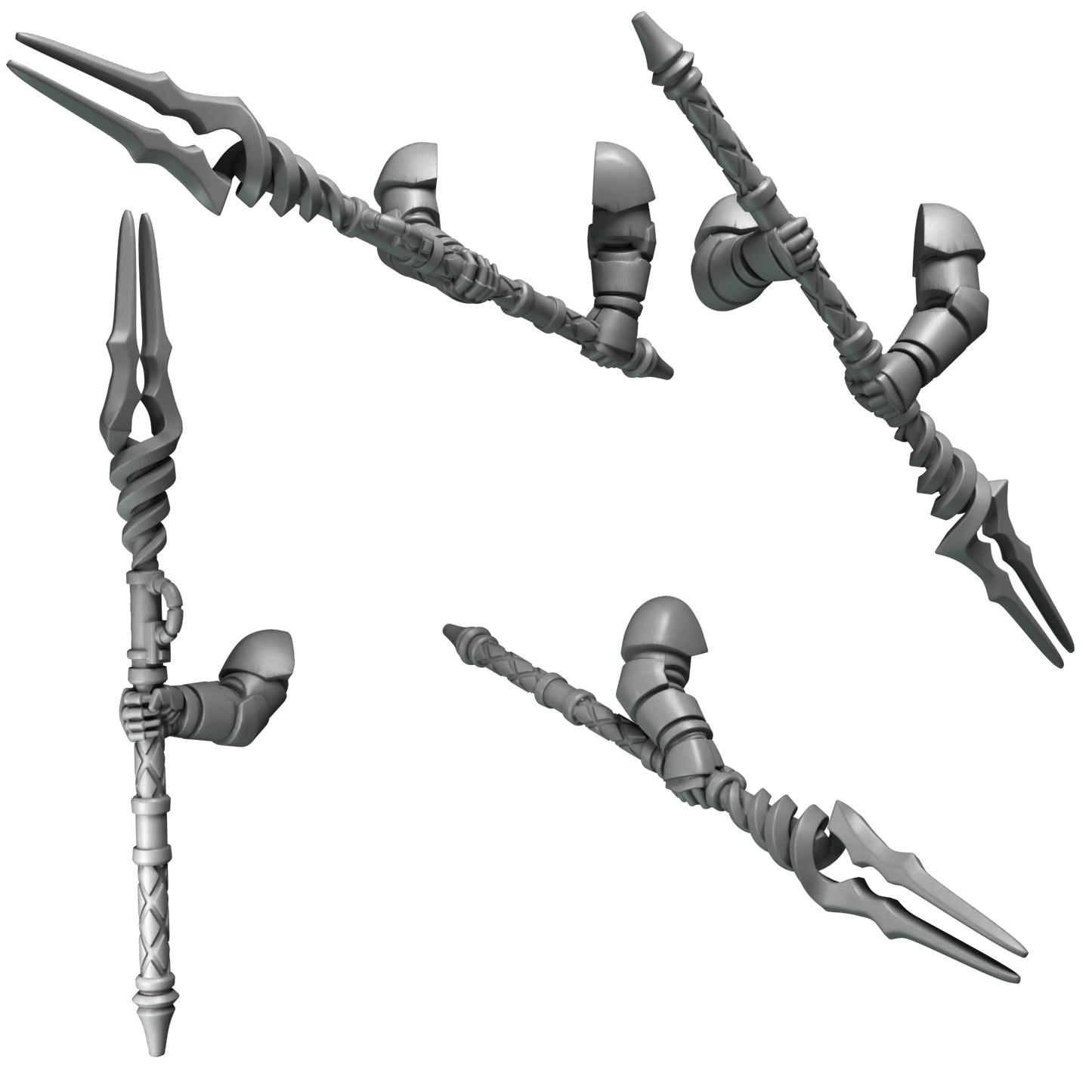 Two-Handed Spears Set 2 - Crimson Lords