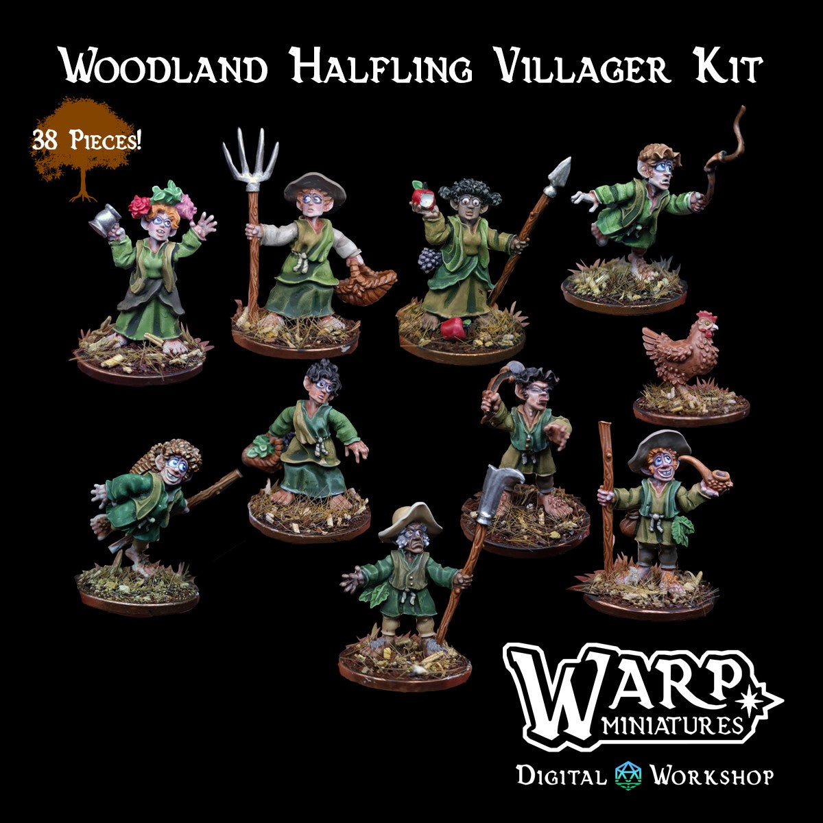 Woodland Halflings - Warp Miniatures