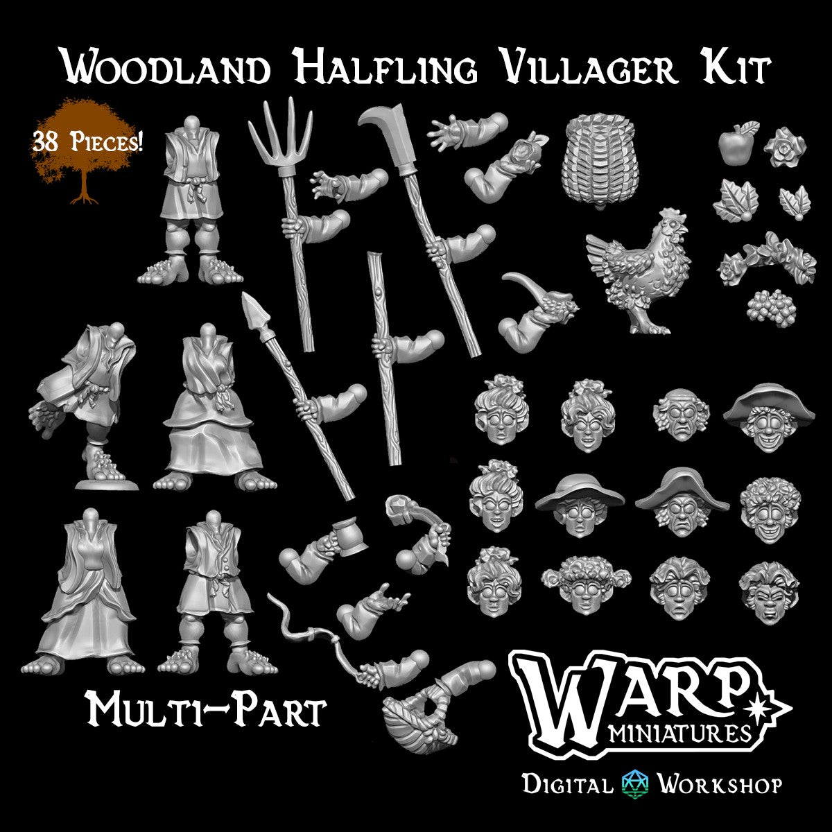 Woodland Halflings - Warp Miniatures