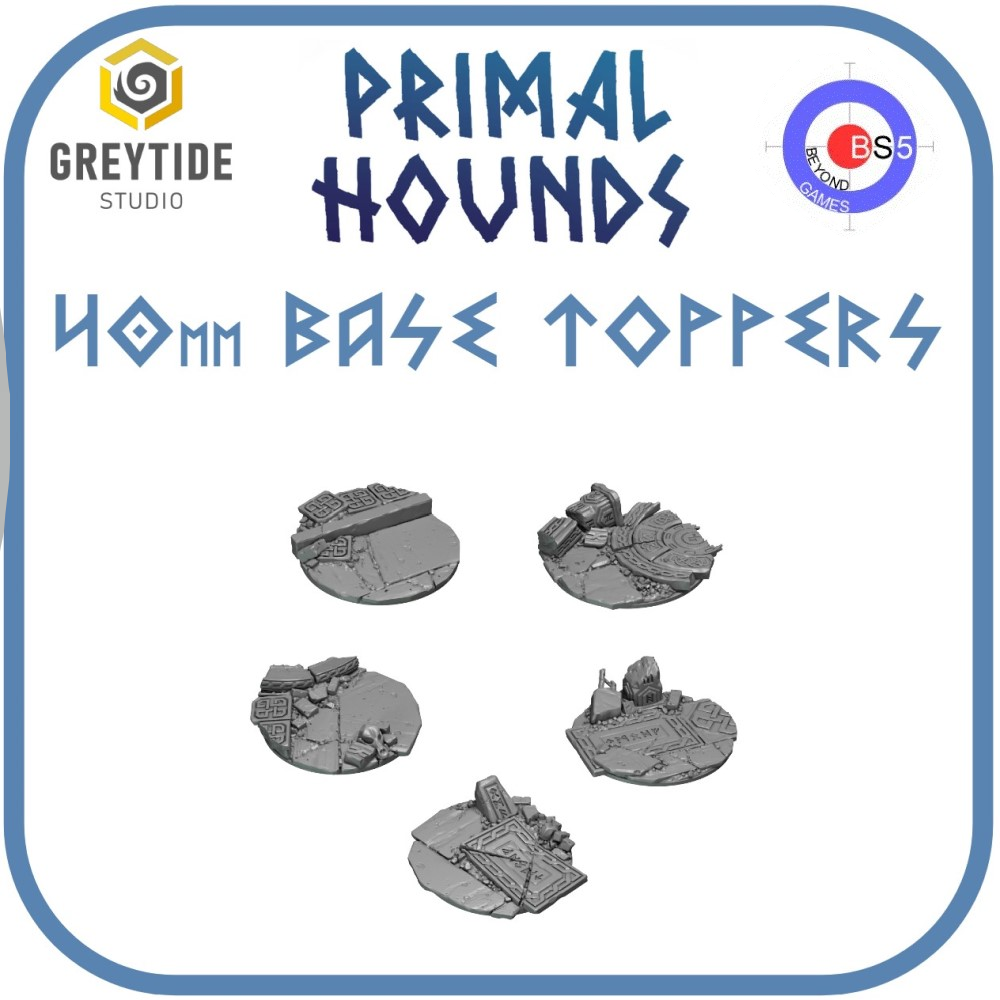 40mm Base Toppers - Primal Hounds - 1