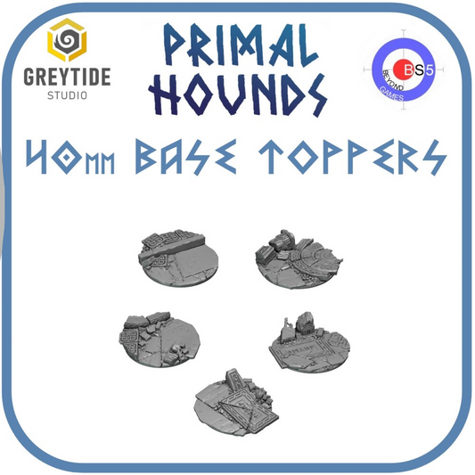 40mm Base Toppers - Primal Hounds - 1