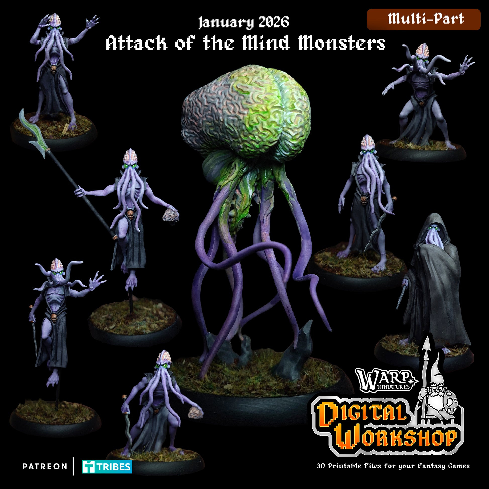 Attack of the Mind Monsters - Warp Miniatures - 1