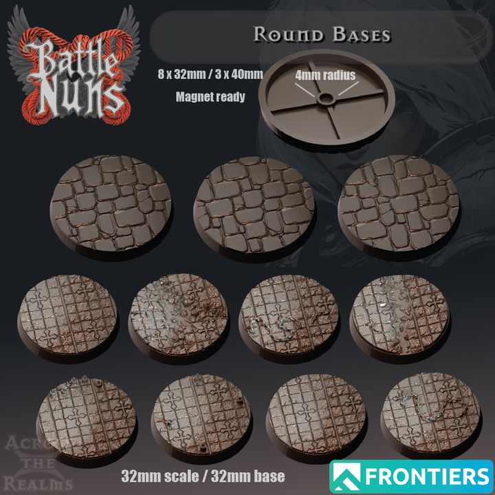 Round Bases - Battle Nuns - 1