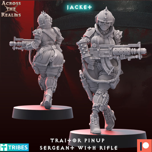 Sergeant with Rifle - Traitor Pinups - 1