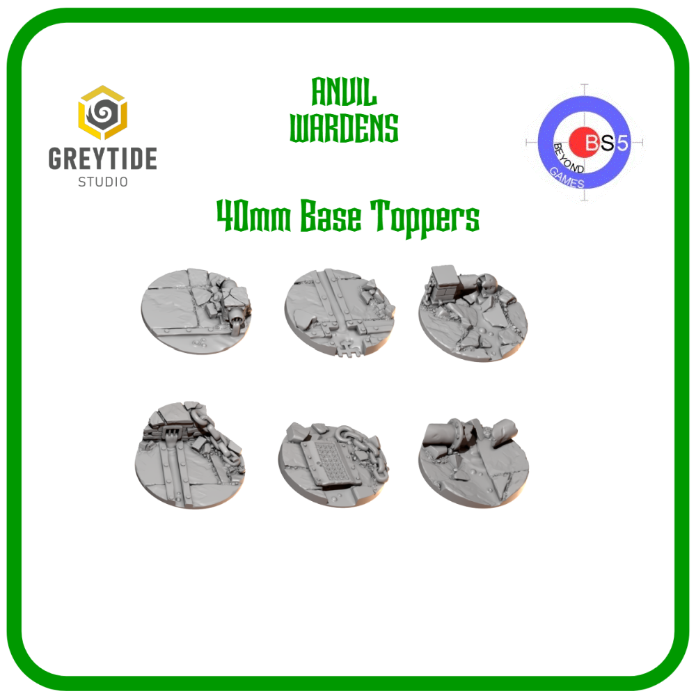40mm Base Toppers - Anvil Wardens - 1