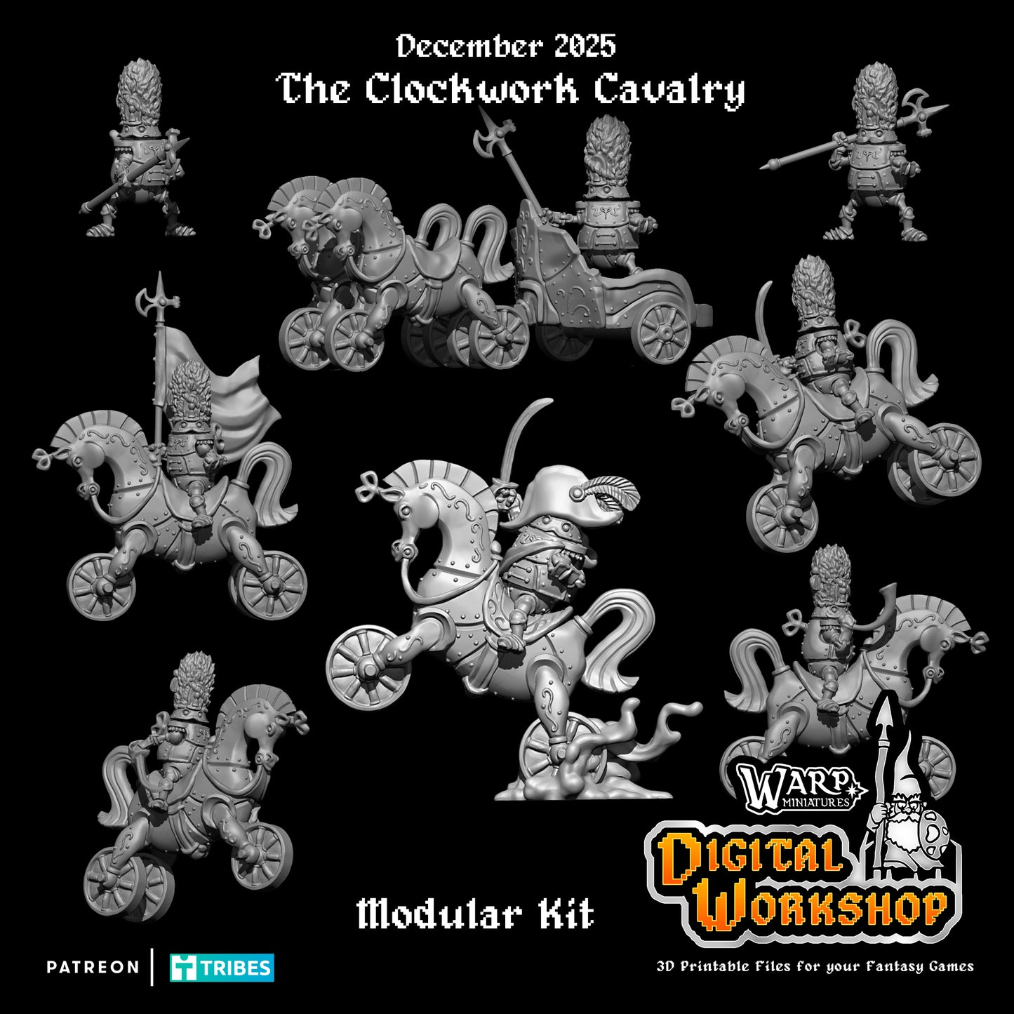 Clockwork Cavalry - Warp Miniatures - 1